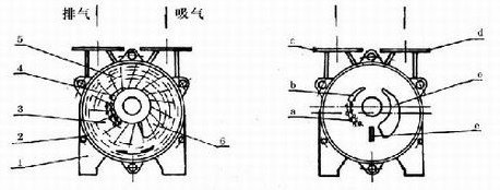 SK型水環(huán)式真空泵結(jié)構(gòu)圖1